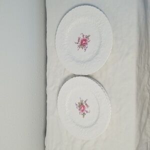 SPODE BRIDAL ROSE Vintage Dessert Plate Bundle